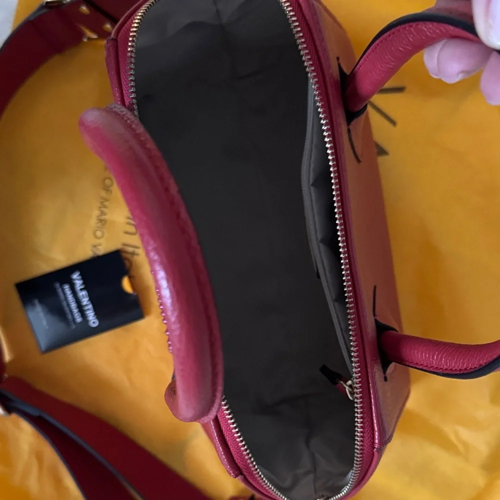 Valentino Deep Red Satchel - Picture 3 of 16